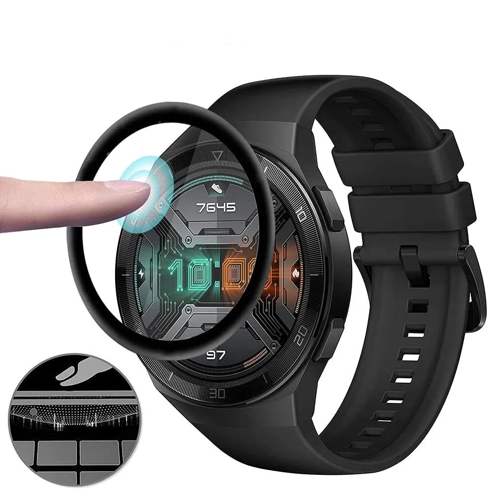 Screen Protective Film For Huawei Watch GT 2e Watch proteccion Clear 3D Fibre Soft Transparent GT2e Film Full Cover Accessories