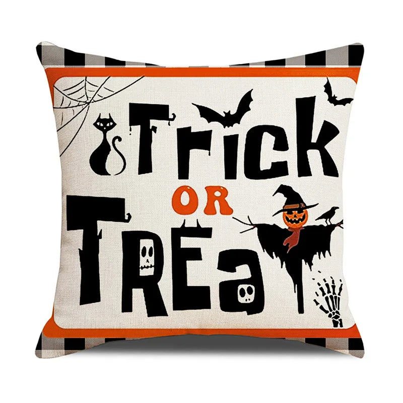 New Arrival Halloween Digital Print Cushion Cover Holiday Home Decoration Pillow Nordic Style Pillow Cover