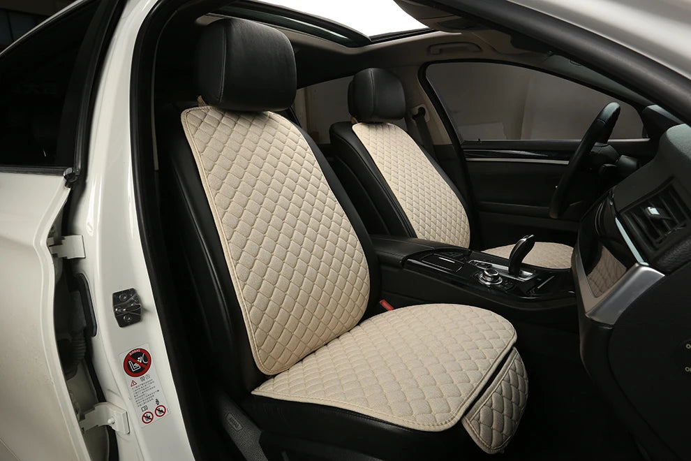Linen Car Seat Cover Seat Universal Cushion for FORD Fiesta Fusion Mondeo Taurus Mustang Territory Kuga F-150 CAR Accessories