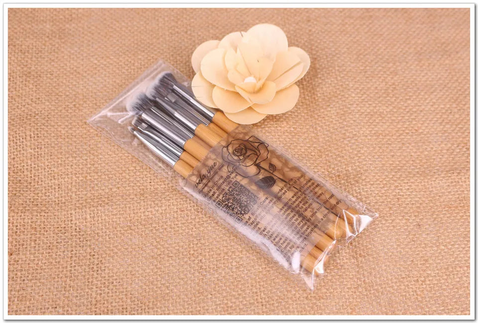 Vela.Yue Premium Makeup Brush Set 7pcs Eyes Shadow Smudge Blending Contour Eyeliner Eyebrow Makeup Applicator Tools Kit
