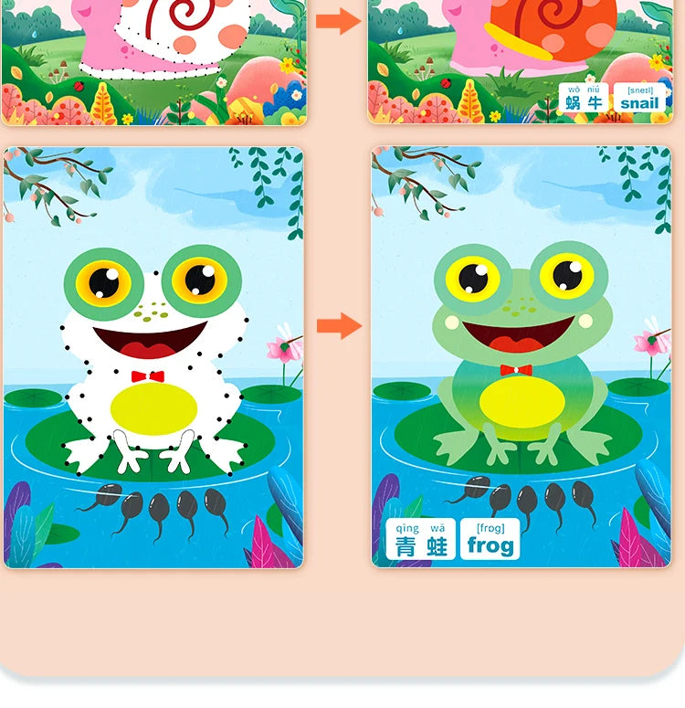 Tracing Trails Workbook for Kids Handwriting Activity Kit With Tracing Dry Erase Activity Boards and Crayon