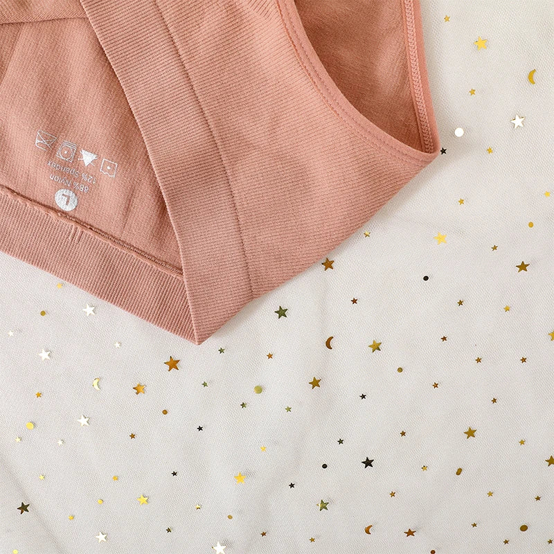 1Pc High Waist Panties For Women Sport Seamless Briefs High-Leg Cut Underpants Female  Sexy Lingerie Solid Color Underwear