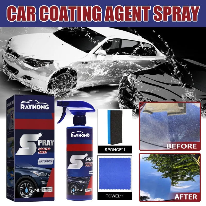 Automotive Coating Spray, Car Paint Maintenance Paint Surface Decontamination Brightening Nano Coating Spray Coating Agent