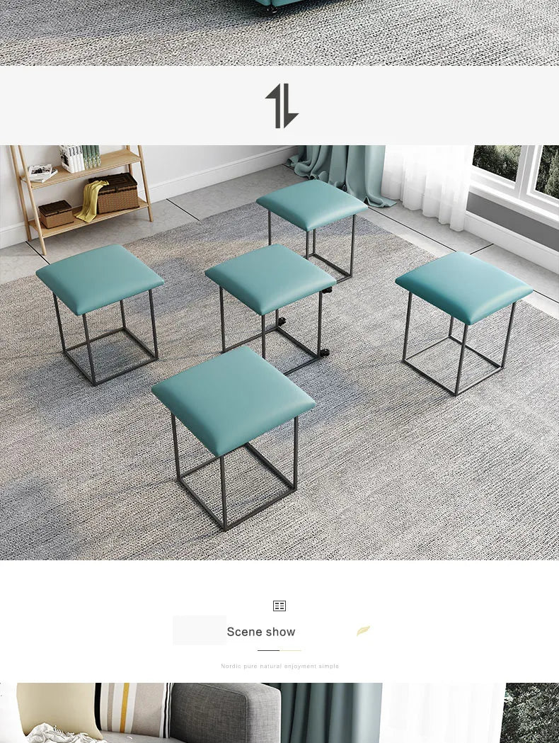 Folding table and table,Table pliable,Складной стол,multi-functional storage tea table with stools