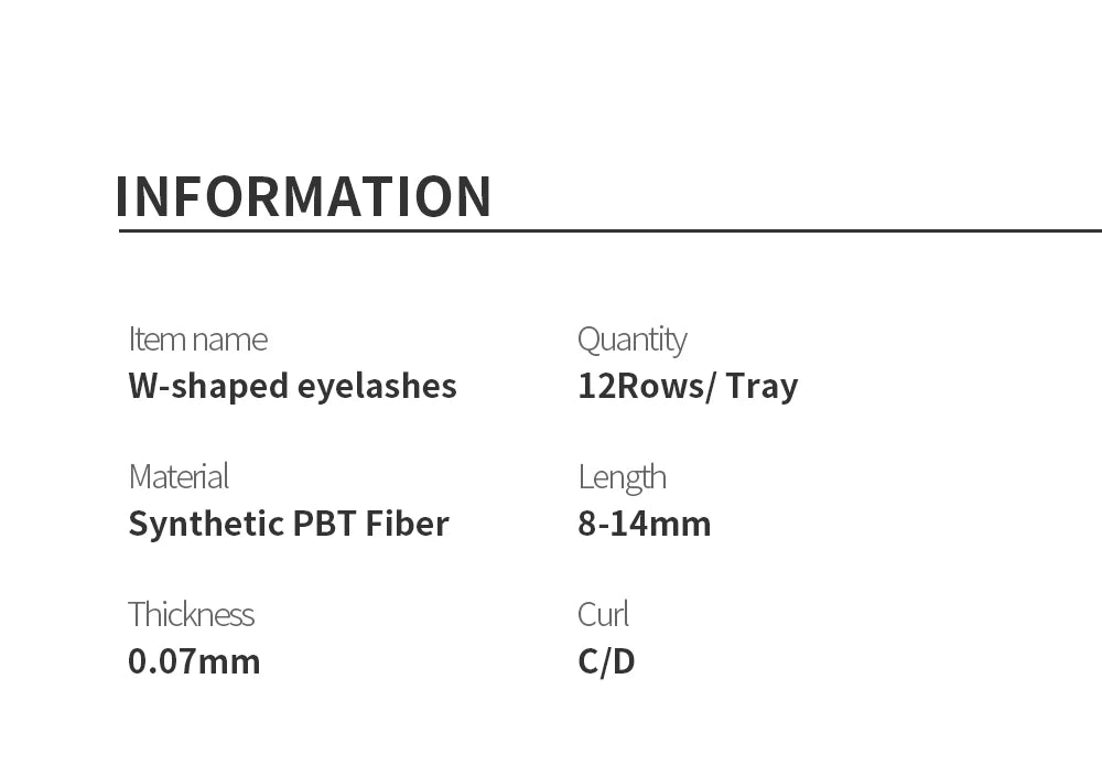 GAHAMACA W Shape Eyelash Extensions L/LU 3D Premade Volume Fan Lashes W Style Lashes Comfortable Faux Mink Natural Eyelash