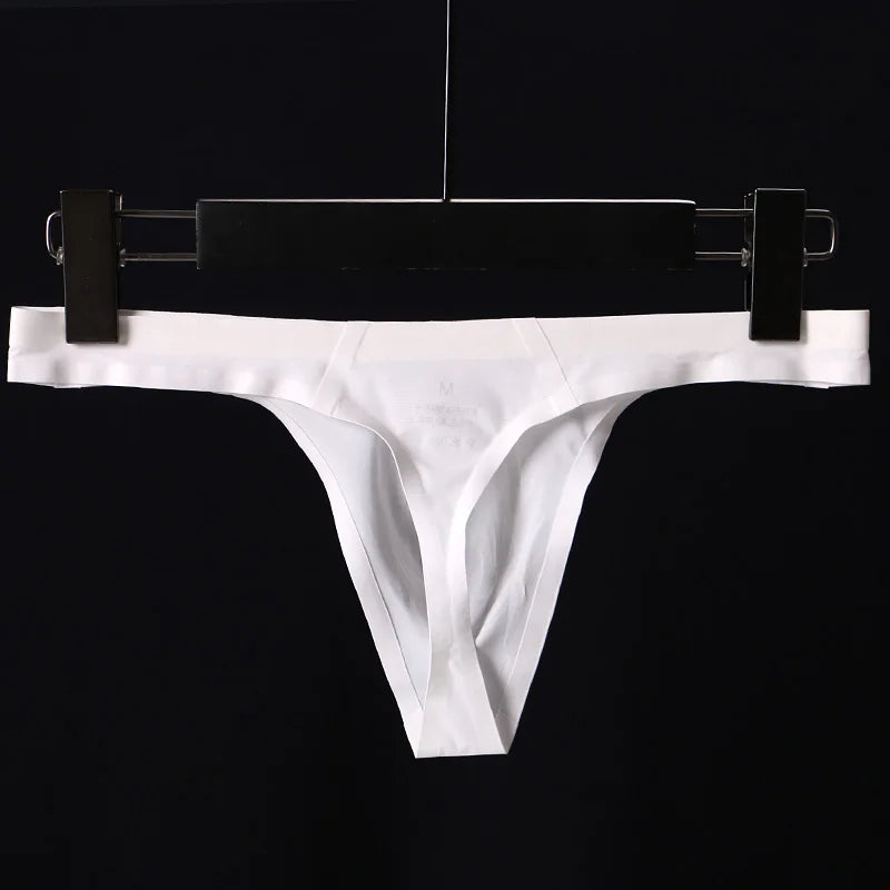 Mens Thong Sexy Silk seamless Underwear Briefs Bikini G-string Thong Tanga Gay Underwear Thongs for Man T-back GX-16