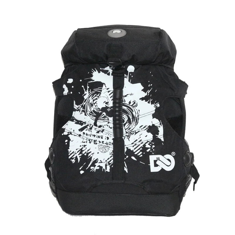 Personalized Graffiti Roller Skating Bag Men Women Outdoor Sports Roller Skating Backpack Gym Bag Running Fitness Bag Casual bag