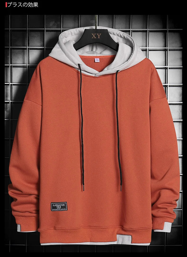 Men Hoodies Harajuku Hip Hop Sweatshirt Casual Oversized Hoodie Men Hooded Pullover Tops 2021 Mens Sportswear Hoodies Clothing