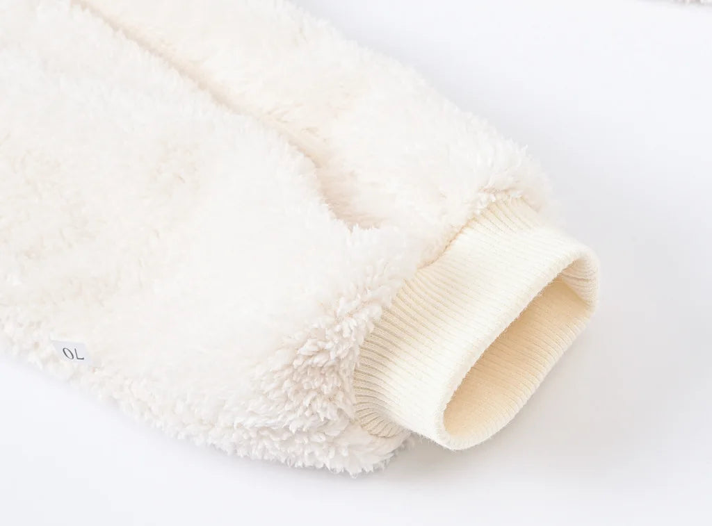 Newborn Baby Romper Winter Costume Baby Boys Clothes Polar Fleece Warm Baby Girls Clothing  Overall Baby Rompers Jumpsuit