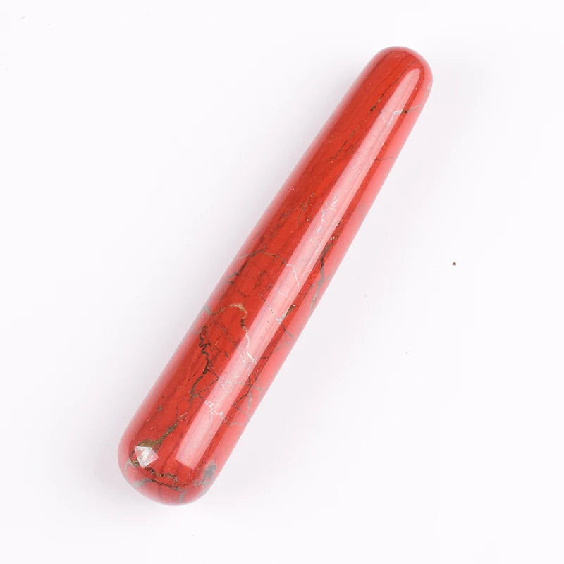 Wholesale Massage Wand Yoni Natural Crystal Mineral Quartz Acupoint Pen Face Care Tool Relax Body Beauty Health Massagestick