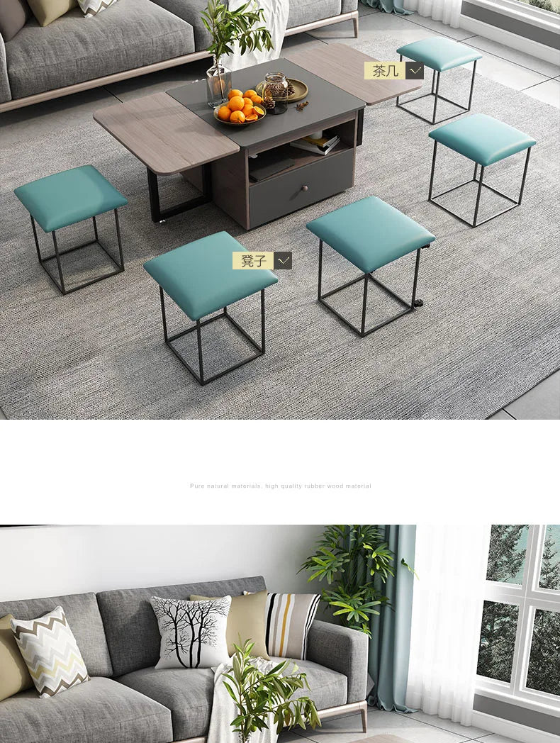 Folding table and table,Table pliable,Складной стол,multi-functional storage tea table with stools