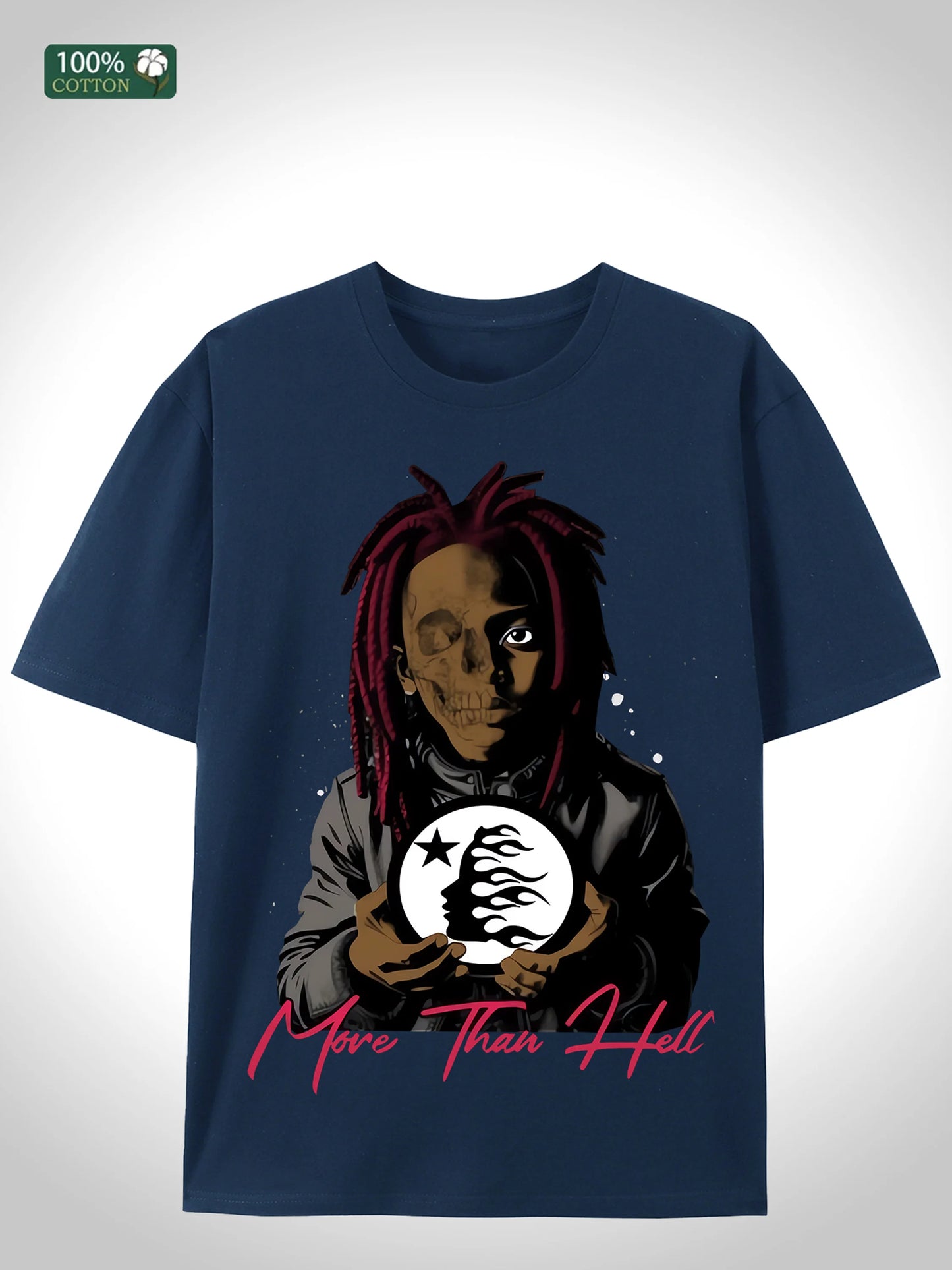 Big Cotton Streetwear Tee Men 5 Colors Loose Fit Round Neck Gilbert Warehouse