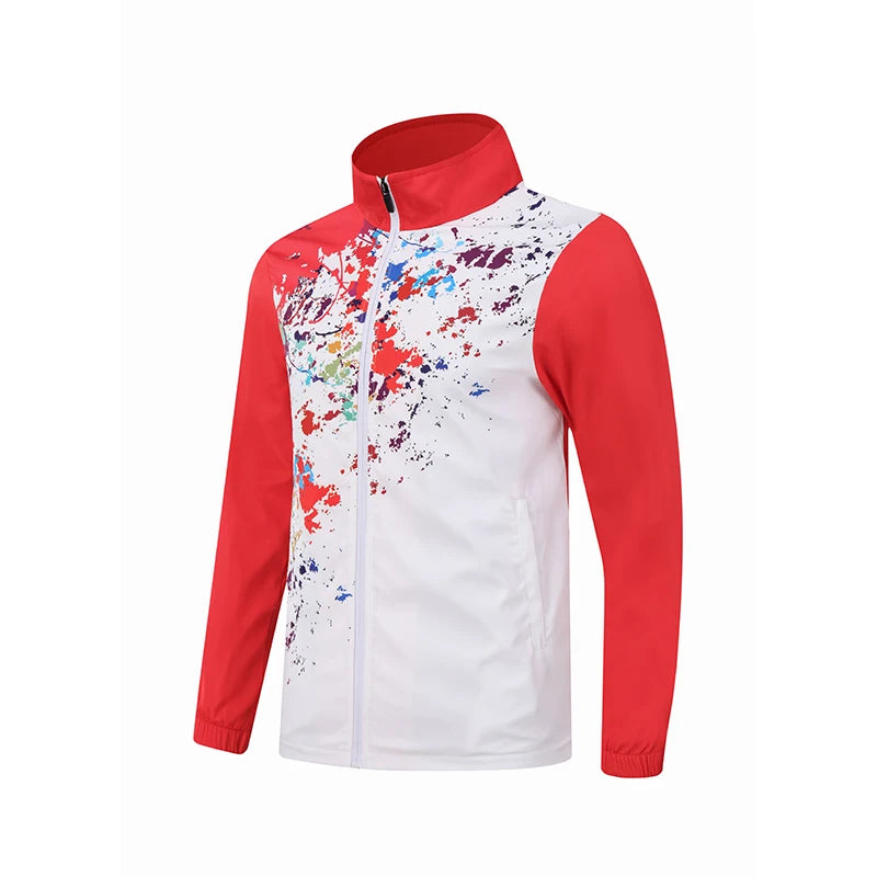 2025 Custom LOGO Men's Football Soccer Jacket and Pants  Soccer Jacket Tracksuits Plus Size Sportswear