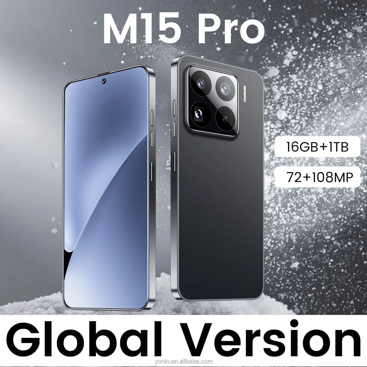 Factory-Priced M15 Pro 2025 Original 16GB+1TB 5G Dual SIM Mobile Phone with Decacore CPU 108MP Rear Camera CDMA LTE Cellular