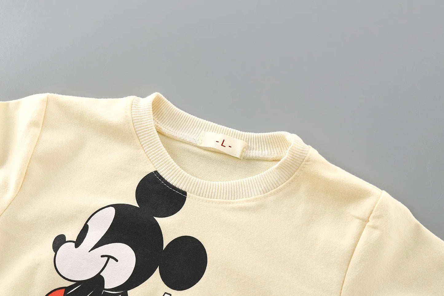Spring/autumn Baby Girl Minnie Sweatshirt Loose Long Sleeve Tops Fashion Popular Cartoon Children Hoodies Crewneck Pullovers