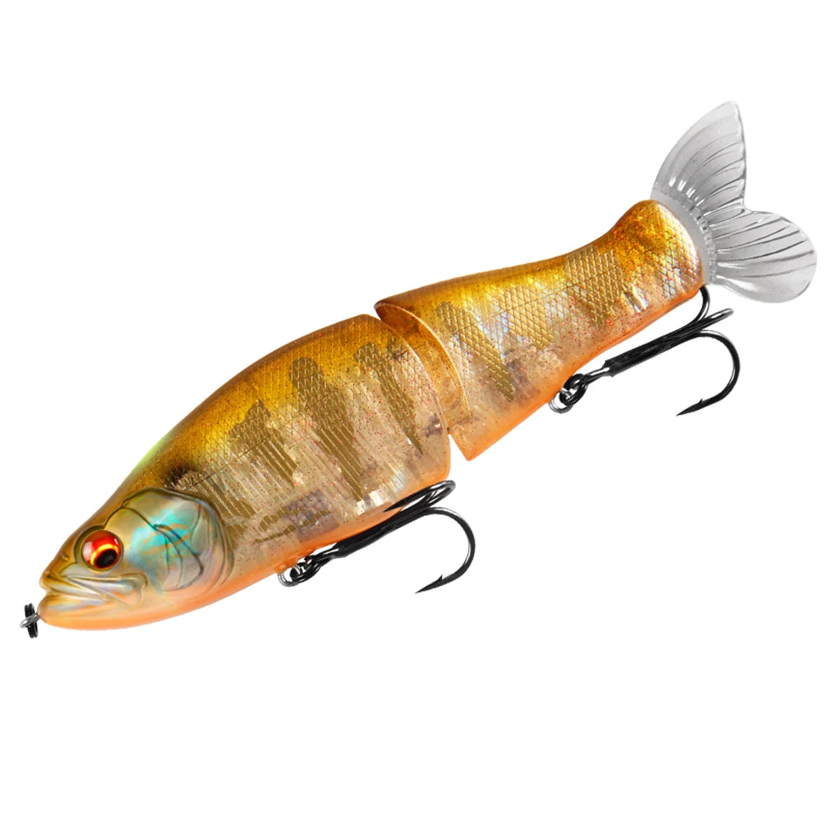 BEARKING Top Fishing Lures 135mm 1oz Jointed minnow Wobblers ABS Body with Soft Tail SwimBaits soft lure for pike and bass