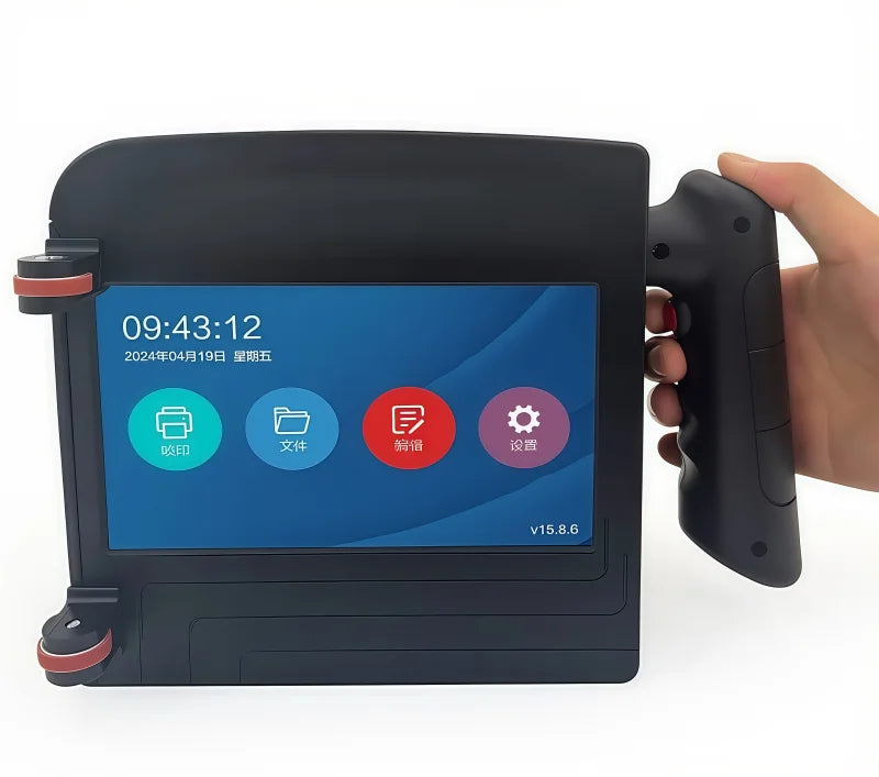 Vinica Four Heads Large Format Handheld Inkjet Printer Cheap Price100mm Logo Printing Machine for Carton Box