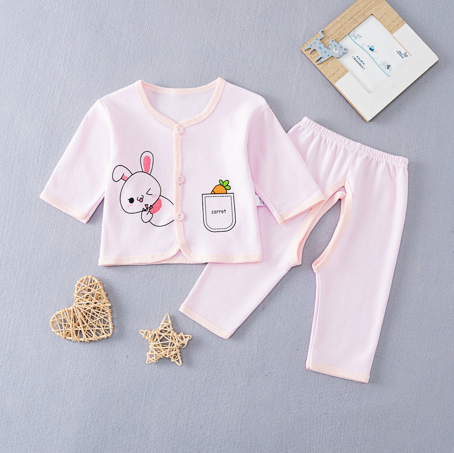 Gown Newborn Clothes 0-3 Months 6 Baby Cotton Underwear Summer Thin Newborn Baby Suit Spring & Fall