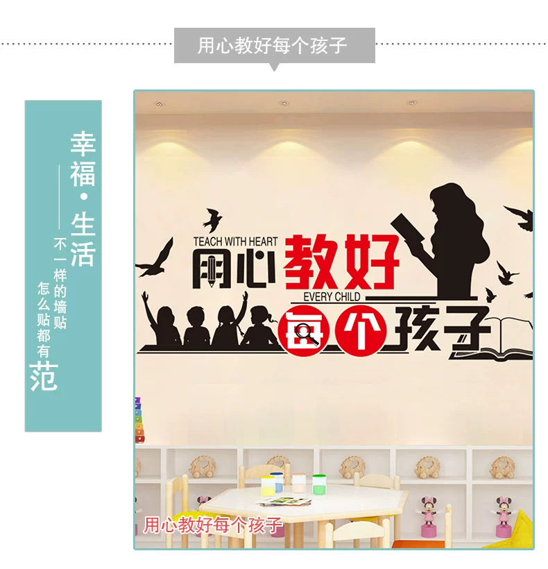 Adhesive Paper Kindergarten Wall Decoration