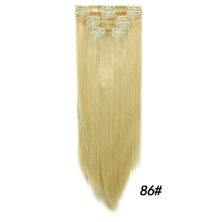 Wig Set One-Piece Seamless Long Straight Hair Piece Thickened Increase Hair Amount Nature Realistic Extension Hair Piece
