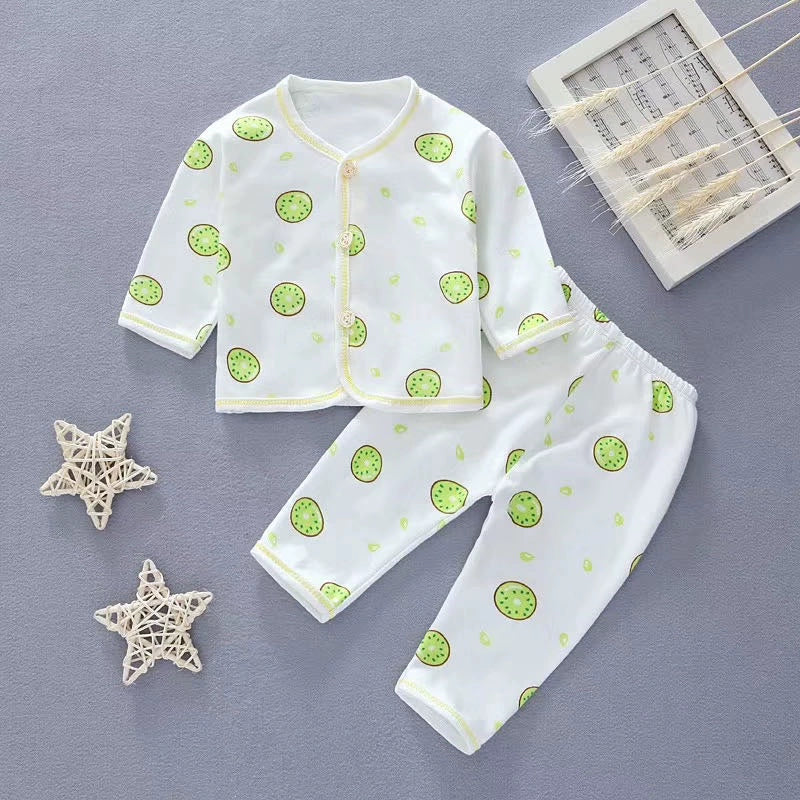 Gown Newborn Clothes 0-3 Months 6 Baby Cotton Underwear Summer Thin Newborn Baby Suit Spring & Fall