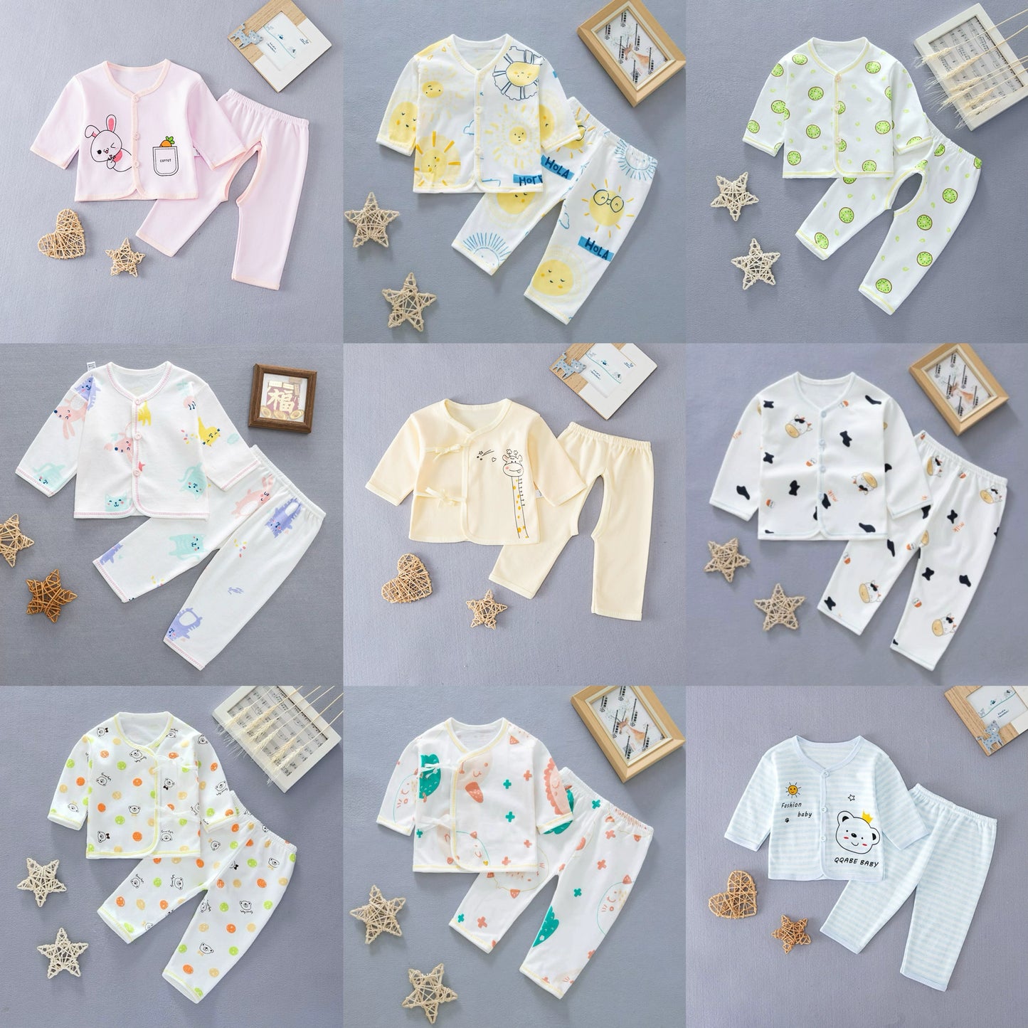 Newborn Cotton Gown Summer Thin Autumn Clothes