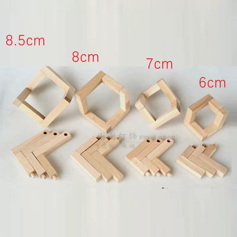 3D Printing Moon Light Bracket Vine Bal Table Lamp Base Beech Moon-Light Lamp Solid Wood Hemp Ball Small Night Lamp Detachable Bracket