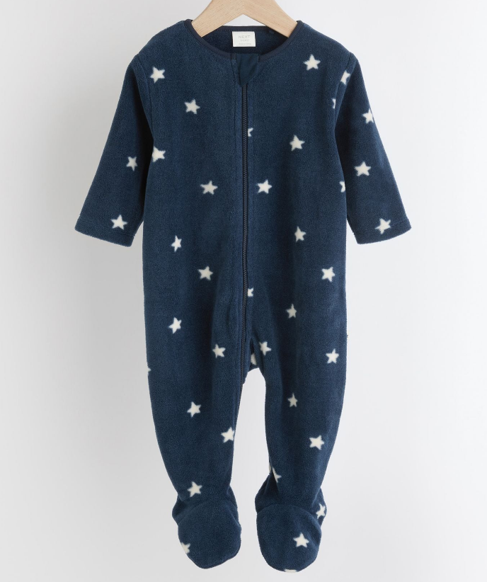 In Stock British next New Arrival Baby Fall and Winter Thick Coral Fleece Knitting Jumpsuit Romper Fleece-lined Jumpsuit Pajamas