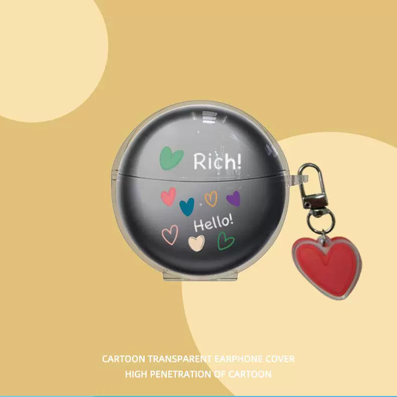 S6s Ultra Protective Case for Sanag Serena Small Nebula S6s Bluetooth Headphone Case New Arrival S6spro Transparent Silicone Earphone Case Pro Drop-Resistant Soft Case Cartoon Cute Female