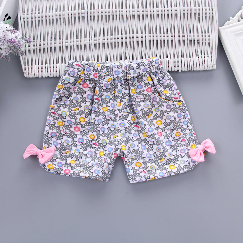 New Summer Fashion Baby Girls Clothes Children Cute Cotton Vest Shorts 2Pcs/Sets Toddler Casual Costume Infant Kids Tracksuits