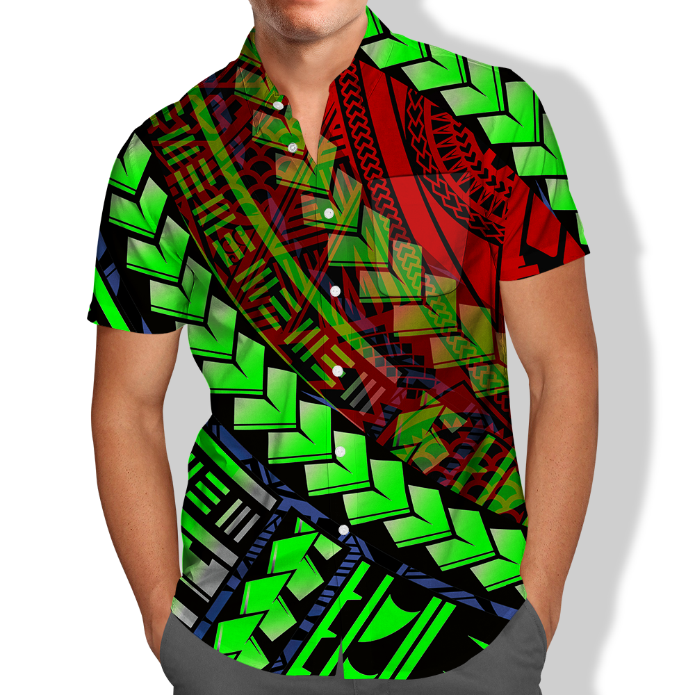 3D Digital Printed Short Sleeve Shirt Men's 3D Digital Print Short Sleeve Shirt