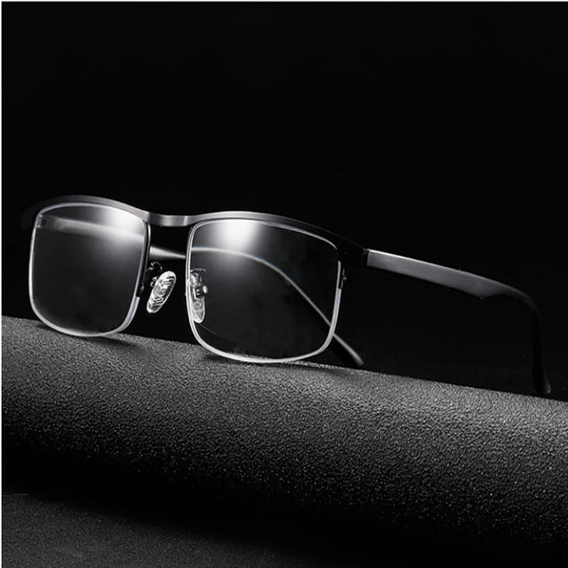 Reading Glasses Men's Smart Zoom Dual-Use Anti-Blue Light Anti-Fatigue Ultra Light Clear Middle-Aged and Elderly Brand Glasses Women