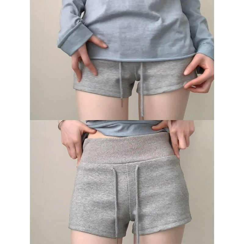 Red American Style Sexy shorts Women's Summer New arrival high waist Slim Looking Yoga Pants Casual Sports Hip Low Waist Hot Pants