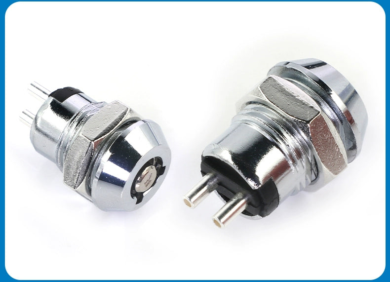 12mm Switch Key with Wire Power Lock Elevator Base Station Lock off/on Telephone Lock Switch Single Dial/Double Dial