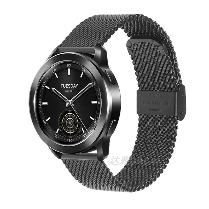 Suitable for Lenovo Smart Watch Strap L-SWAW101 Metal Watch Bracelet Lenovo Watch Fit Smart Watch Sports Watch F101 Stainless Steel Milan Strap