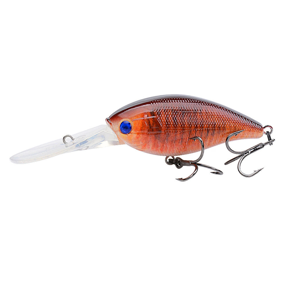 10 Cm12.5 G Long Tongue Small Fat Man Lure Lure Super Far Throw Topmouth Culter Mackerel Grouper Bait Diving 3-5m