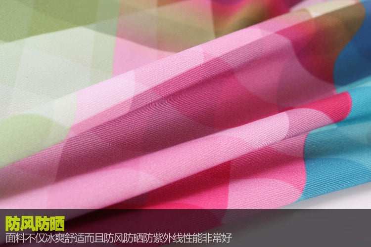 Ice Silk Sunscreen Outdoor Cycling Printed Knee Pad Leg Warmer