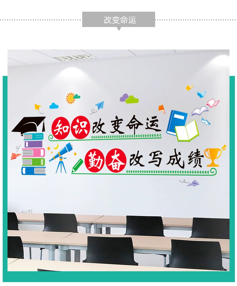 Elementary School Classroom Class Culture Reading Wall Sticker