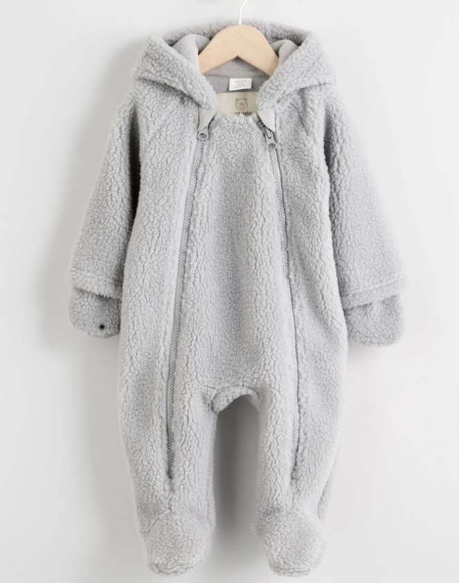 In Stock British next New Arrival Baby Fall and Winter Thick Coral Fleece Knitting Jumpsuit Romper Fleece-lined Jumpsuit Pajamas