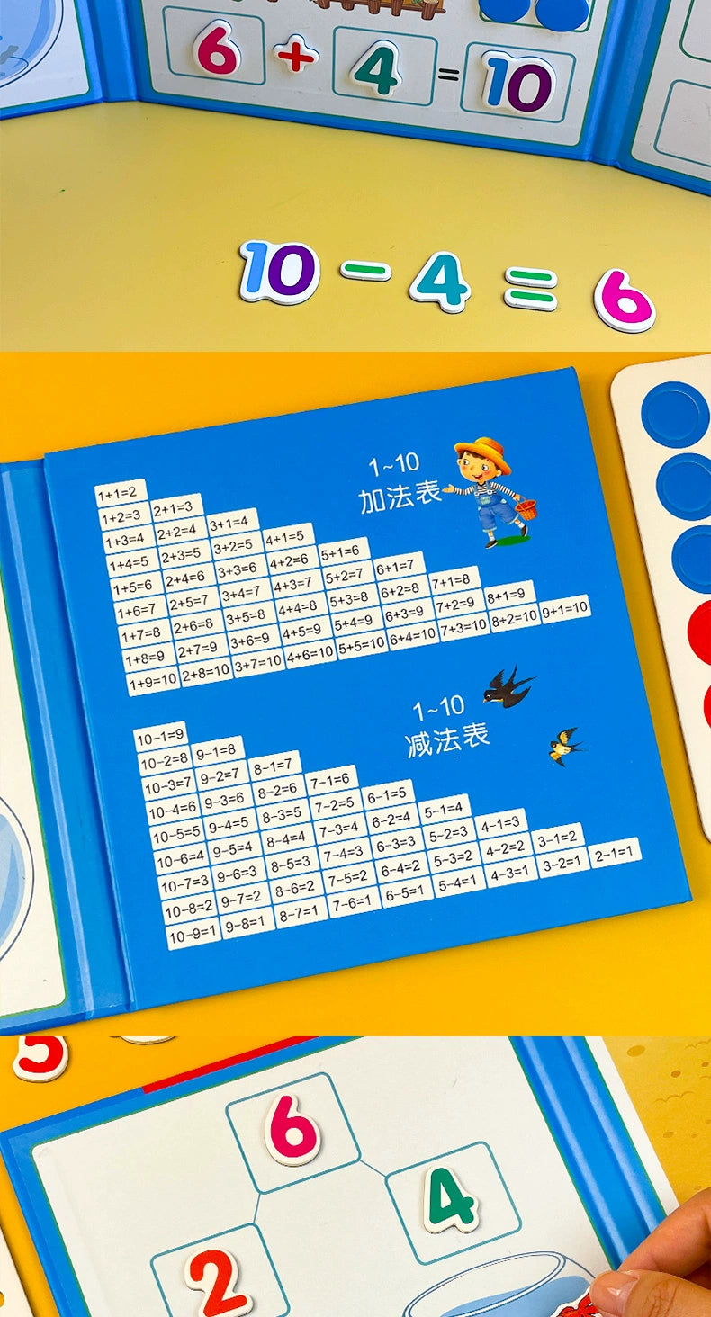 Kindergarten Mathematics Addition and Subtraction Teaching Aids Digital Decomposition Kids First Grade Arithmetic Enlightenment Educational Toys Handy Gadget