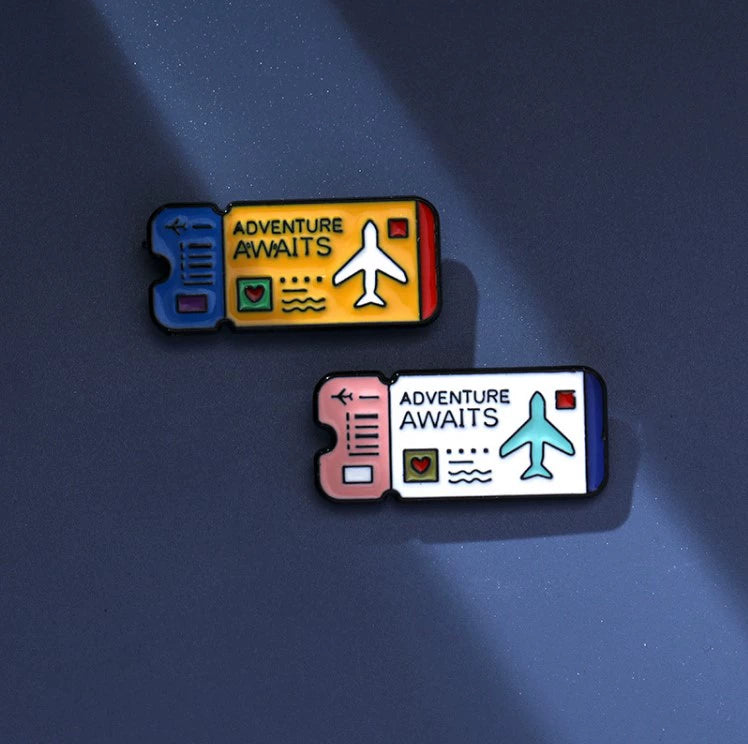 INS Japanese Style Black and White Cat Schoolbag Couple Brooch