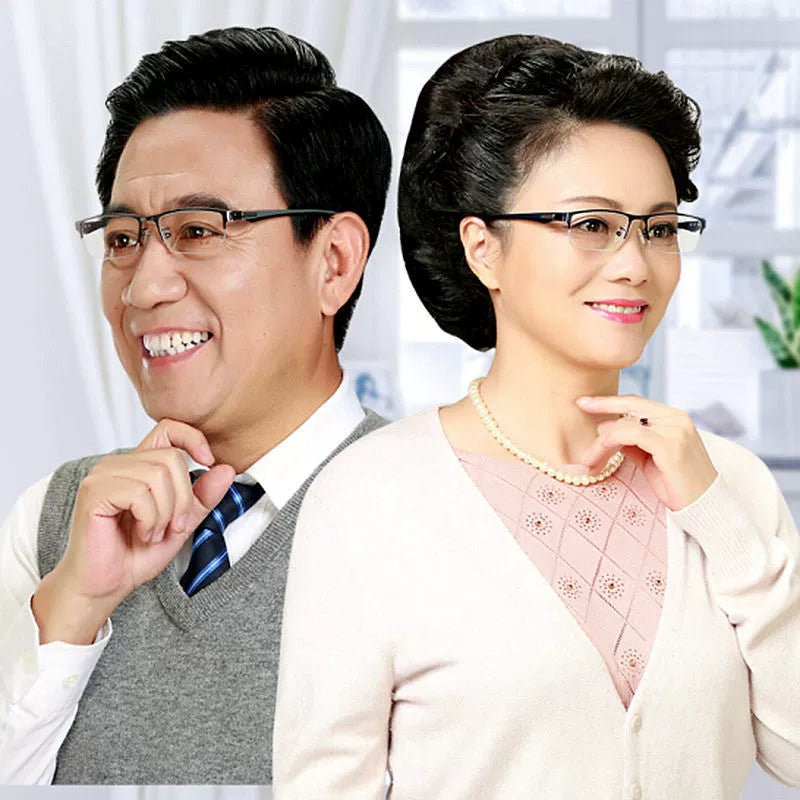 Presbyopic Glasses Men and Women HD Elderly Anti-Blue Light Dual-Use Smart Zoom Presbyopic Glasses Super Light Presbyopic Glasses