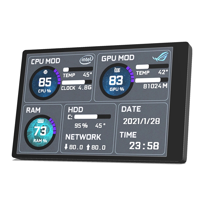 Computer Monitoring Built-in Notebook Sub-Screen