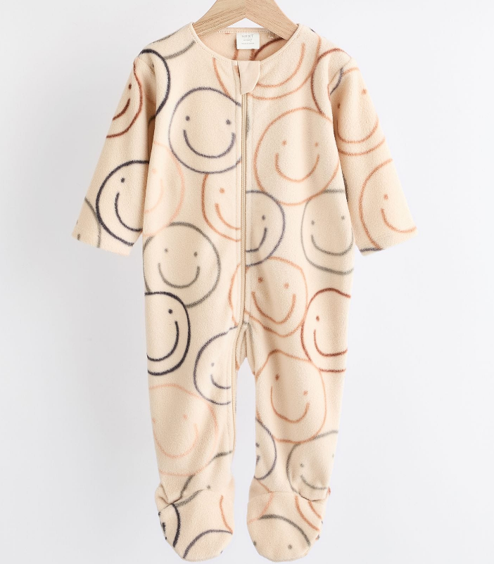 In Stock British next New Arrival Baby Fall and Winter Thick Coral Fleece Knitting Jumpsuit Romper Fleece-lined Jumpsuit Pajamas