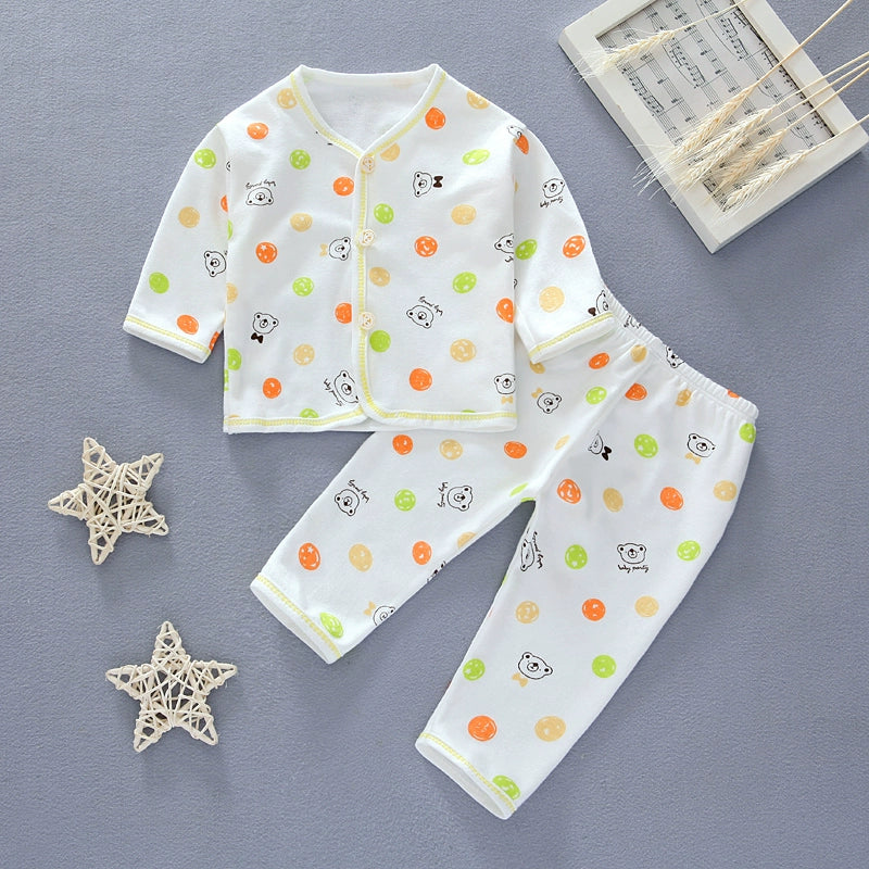 Gown Newborn Clothes 0-3 Months 6 Baby Cotton Underwear Summer Thin Newborn Baby Suit Spring & Fall