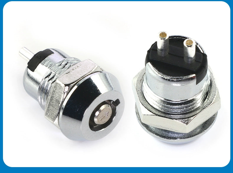 12mm Switch Key with Wire Power Lock Elevator Base Station Lock off/on Telephone Lock Switch Single Dial/Double Dial