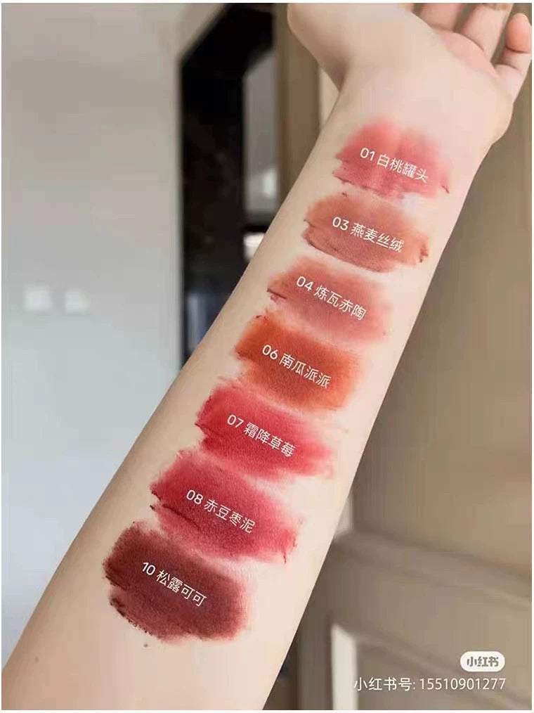 Flower Knows Lipstick And Lip Cream Moisturizing Non-sticky Glossy mirror surface Hydrating Long-lasting