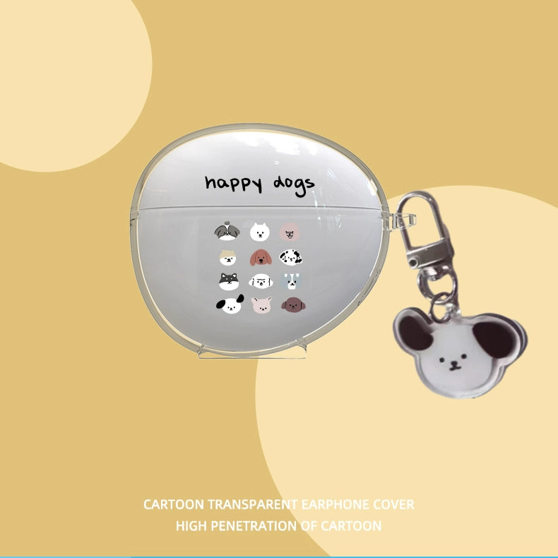 S6s Ultra Protective Case for Sanag Serena Small Nebula S6s Bluetooth Headphone Case New Arrival S6spro Transparent Silicone Earphone Case Pro Drop-Resistant Soft Case Cartoon Cute Female