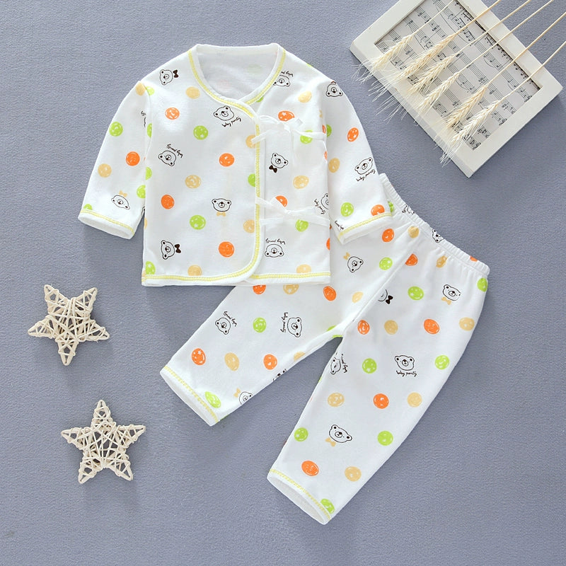 Gown Newborn Clothes 0-3 Months 6 Baby Cotton Underwear Summer Thin Newborn Baby Suit Spring & Fall