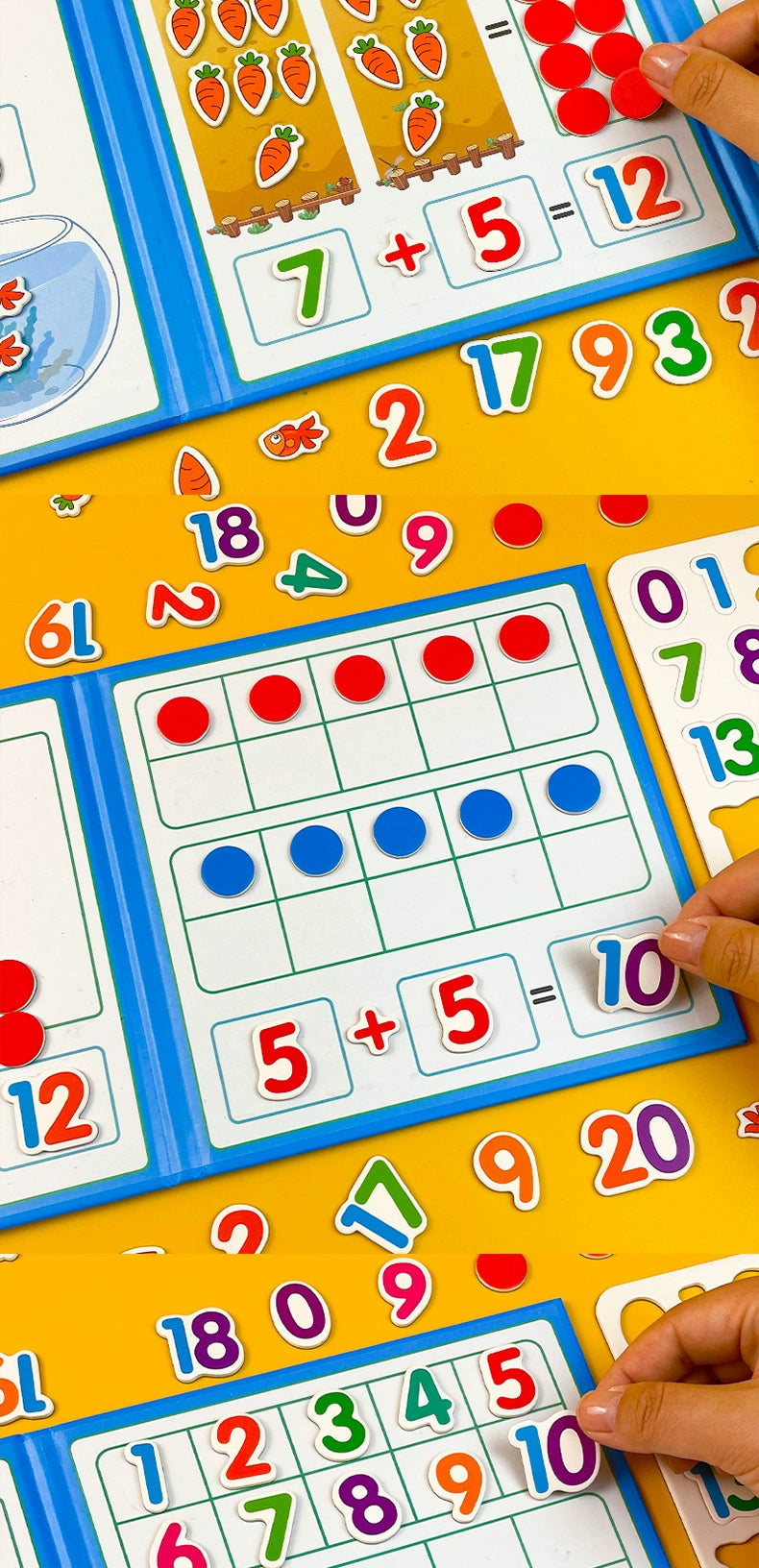 Kindergarten Mathematics Addition and Subtraction Teaching Aids Digital Decomposition Kids First Grade Arithmetic Enlightenment Educational Toys Handy Gadget